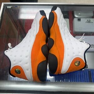 Jordan Athletic Shoes White and Orange Nike Air Jordan Retro 13 Star Fish Sz 14